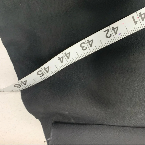 Vtg  80s Morton Myles Evening Gown 6 Chiffon‎ Ruched Slit Formal Feminine Sexy - Picture 11 of 11